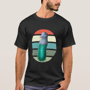 Camiseta Pombo pepino humoroso amante de animais humor vega