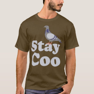 Camiseta Pombo Permanece Coo Pássaros Engraçados Sobrevoand