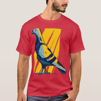 Camiseta pombo pomba cidade pombo pombo pombo prata