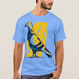 Camiseta pombo pomba cidade pombo pombo pombo prata