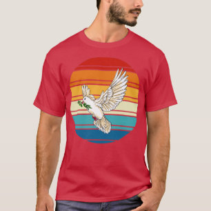 Camiseta Pombo-pomba-dove-amante de os animais