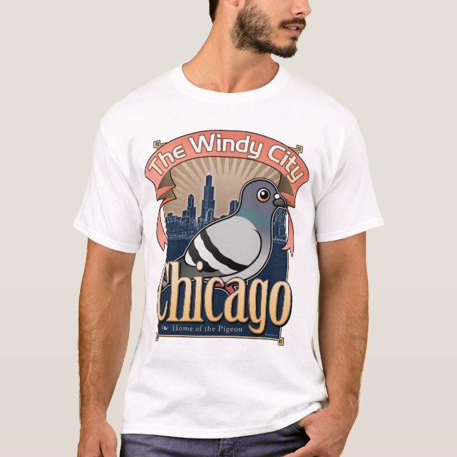Camiseta Pombo retro de Chicago (Frente)
