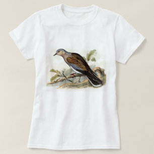 Camiseta Pombo Rola Streptopelia Pintura Natureza Pássaros