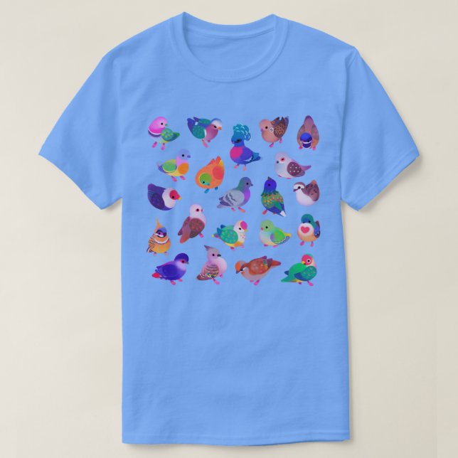 Camiseta Pombo selvagem (Frente do Design)