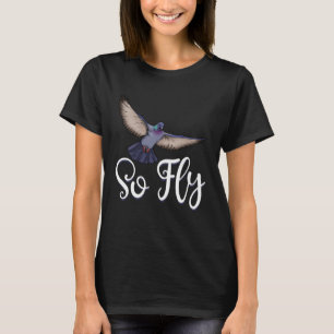 Camiseta Pombo Tão Voador Engraçado Mulheres Amam Pombo Pás