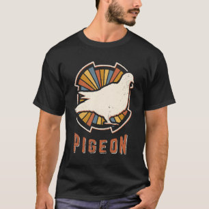 Camiseta Pombo Vintage Clássico Retro Amor Animal