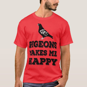Camiseta Pombos me fazem feliz 2