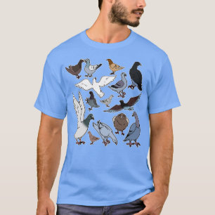 Camiseta Pombos-pombos-pombos-corridas engraçados para pres