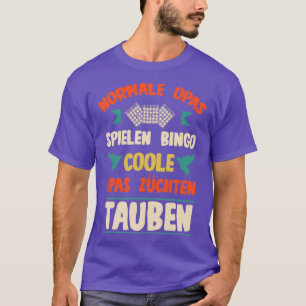 Camiseta Pombos-pombos-raça jogam bingo