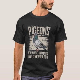 Camiseta Pombos porque humanos são supervalorizados aves vi