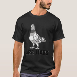 Camiseta Pombos São Mentirosos Não São Espiões Reais Pássar