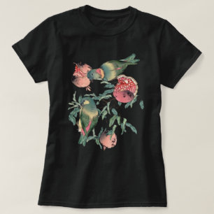 Camiseta Pomegranato Frutas e aves