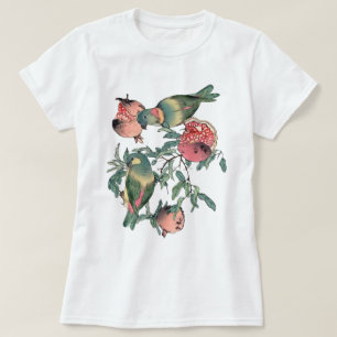 Camiseta Pomegranato Frutas e aves