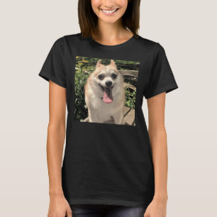 Camiseta Pomerânia Chihuahua Pomsky Grande Sorriso Puppy