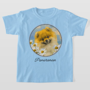 Camiseta Pomerânia em Pintura de Dísias - Arte de Cachorro 