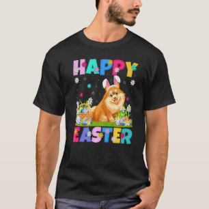 Camiseta Pomerânia Felz pascoa Bunny Pomerânia