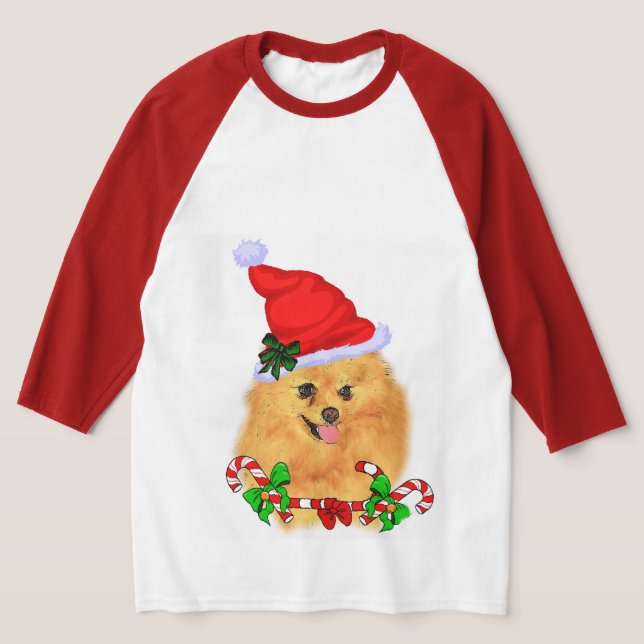 Camiseta Pomerânia Lovers Natal (Postura )