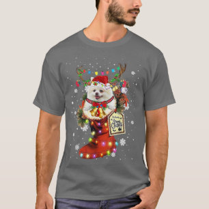 Camiseta Pomerânia Natal Boot Choque de inverno Neve