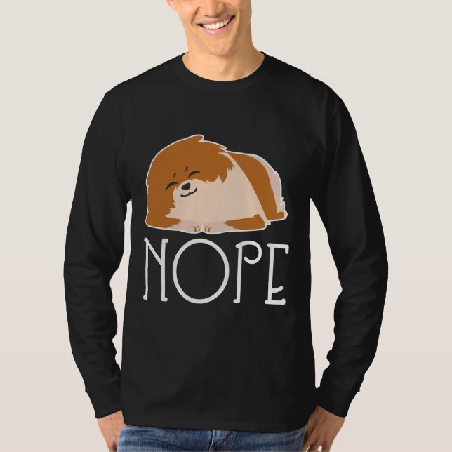 Camiseta Pomerânia preguiçosa (Frente)