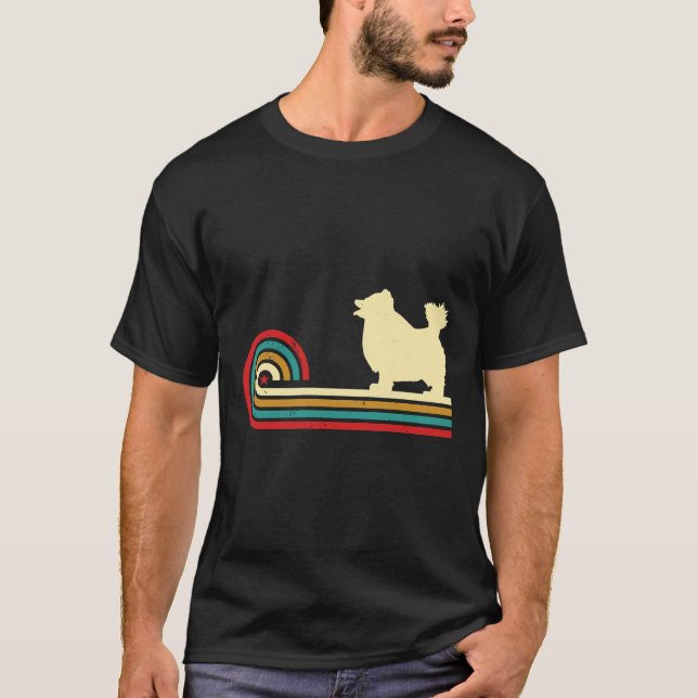 Camiseta Pomeranian Aesthetic Retro Pomeranian Dog Animal P (Frente)