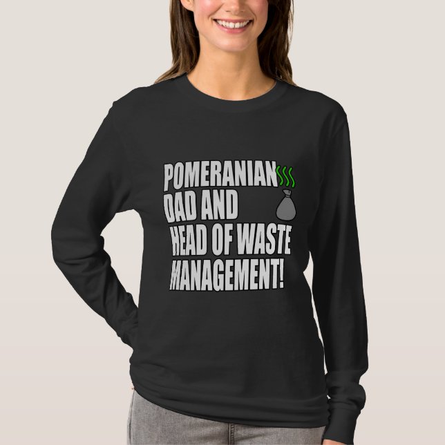 Camiseta Pomeranian Dad Funny (Frente)