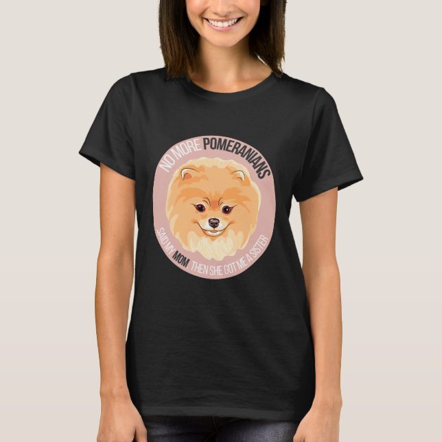 Camiseta Pomeranian Dog Meme Sticker (Frente)