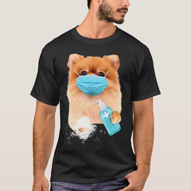 Camiseta Pomeranian Face Mask (Frente)