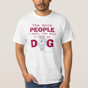 Camiseta Pomeranian mais pessoas, cão do amor