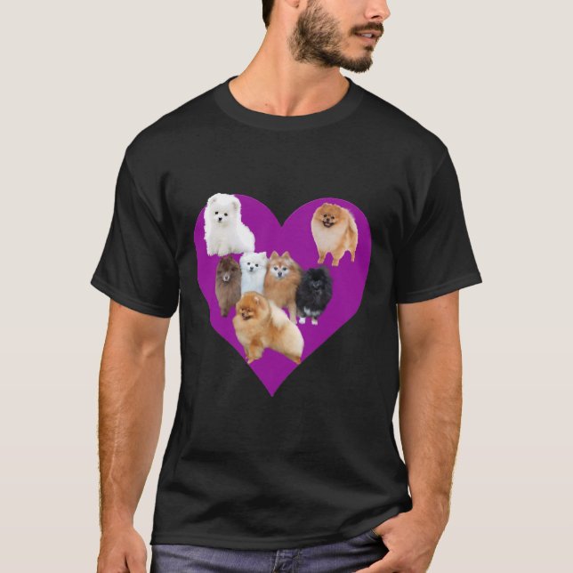 Camiseta Pomeranian Mom 77 (Frente)