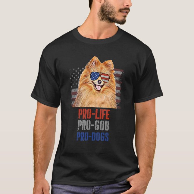 Camiseta Pomeranian Pro Life (Frente)