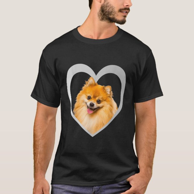 Camiseta Pomeranian Zwergspitz Miniature Spitz Design Unise (Frente)