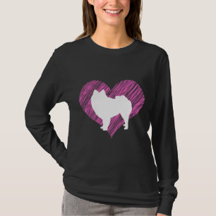 Camiseta Pomeraniana Amo Cachorro Pai Cachorro Mãe Cachorro