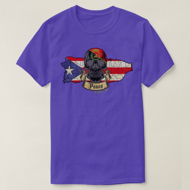 Camiseta Ponce Isla de Puerto Rico (Frente do Design)