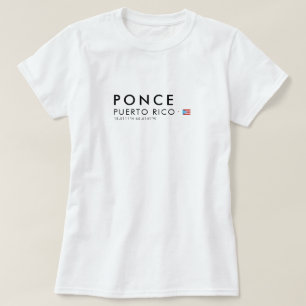 Camiseta Ponce Porto Rico Coordenadas Tee