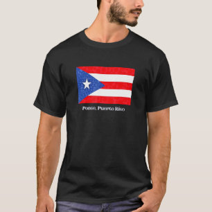 Camiseta Ponce Porto Rico Pr Puerto Rican Flag Amapola Bor