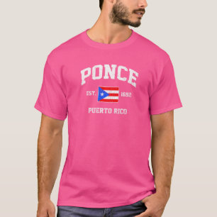 Camiseta Ponce Puerto Rico Vintage Boricua Flag Rua Athleti