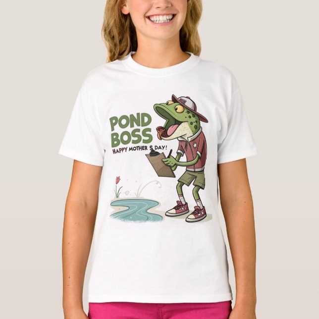 Camiseta Pond Boss T-Shirt for Mother's Day (Frente)