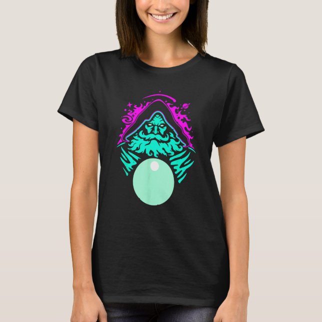 Camiseta Ponderando Meu Orb Wizard Ponders Maggie Fantasy C (Frente)