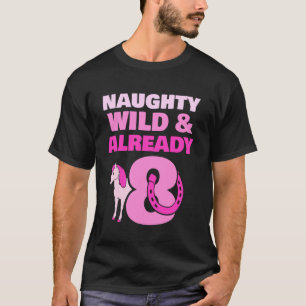 Camiseta Pônei Cavalo Selvagem Travesso E Já Faz 8 Anos