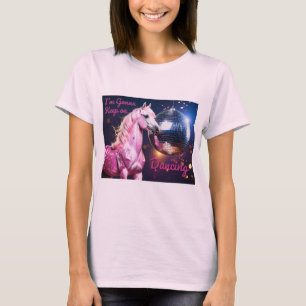 Camiseta Pônei Rosa em uma Boate