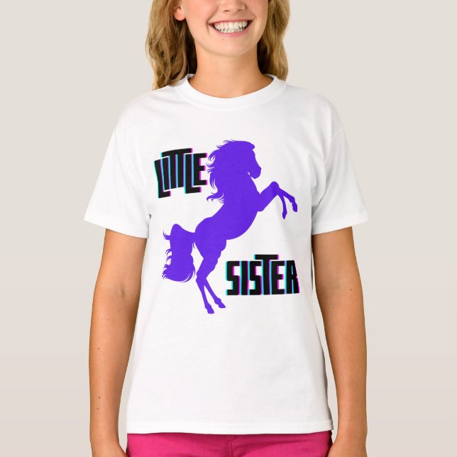 Camiseta Pônei Roxo Irmãzinha (Frente)