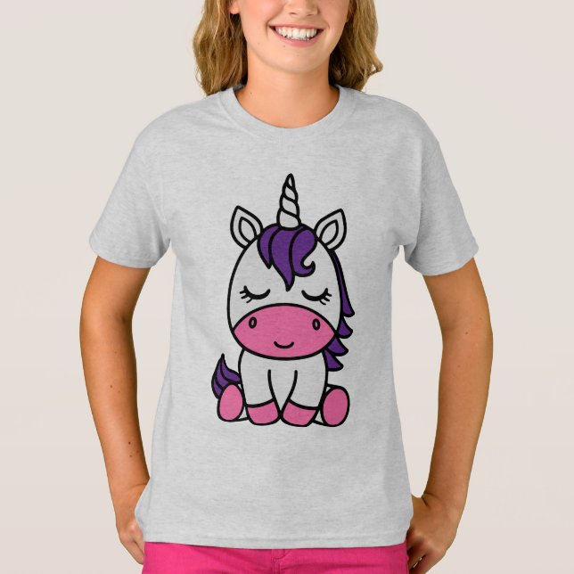 Camiseta Pônei Unicórnio Meninas (Frente)