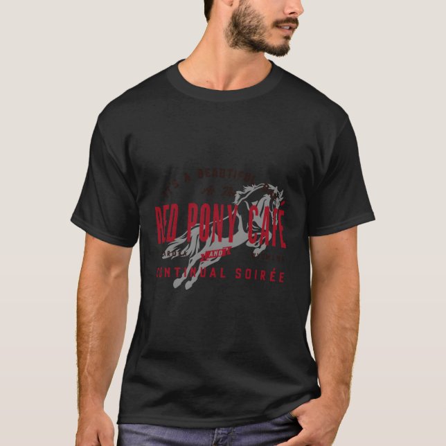 Camiseta Pônei Vermelho É Um Belo Dia (Frente)