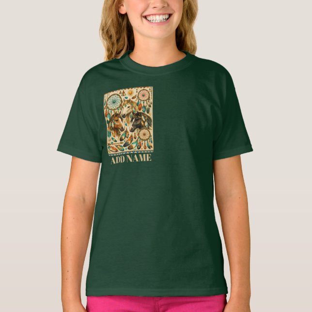 Camiseta Pôneis Apanhadores de Sonhos (Frente)