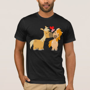Camiseta Pôneis bonitos dos desenhos animados no t-shirt d