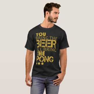 Camiseta Pong da cerveja do t-shirt do divertimento