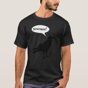 Camiseta Ponha A Raven Nunca Mais Do Poema De Edgar A