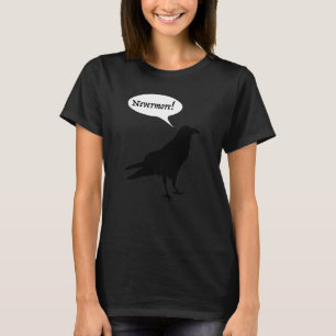 Camiseta Ponha A Raven Nunca Mais Do Poema De Edgar A