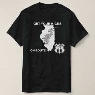 Camiseta Ponha-se na Rota 66 do Illinois