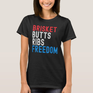 Camiseta Ponta de Peito Costelas Liberdade Patriótico carne